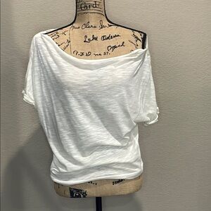 White Off-Shoulder Women's Top